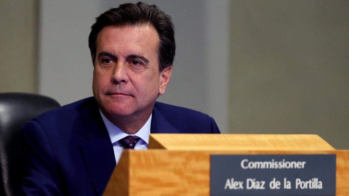 Commissioner Alex Díaz de la Portilla, District 1, at the City of Miami commission meeting in Miami, Florida, Thursday, Jan. 9, 2020.