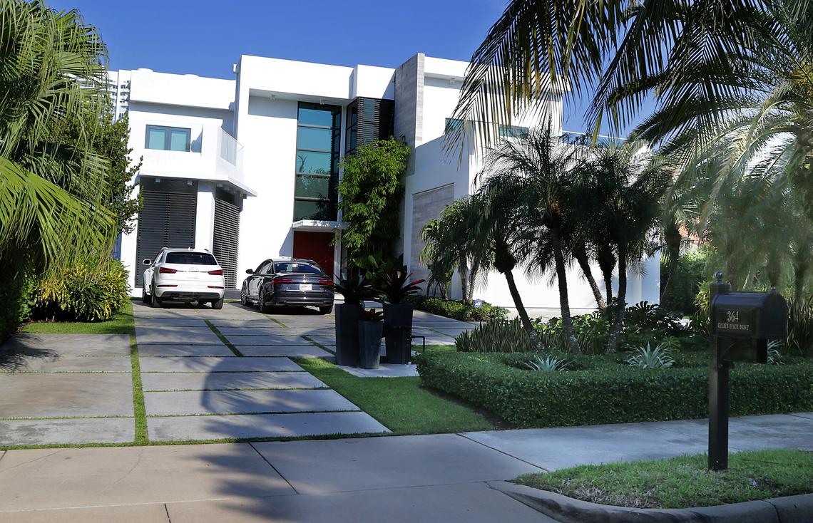 One of the newest houses in Golden Beach,  364 Golden Beach Drive was built in 2015 and is currently valued at more than $4.1 million.