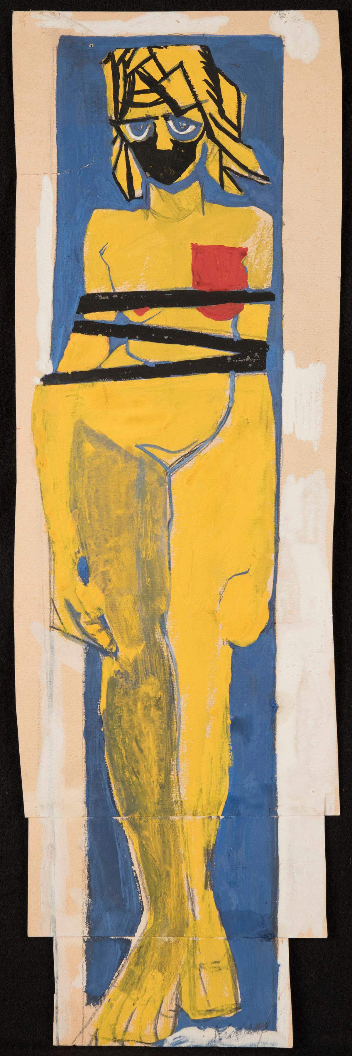 “(Silence)” by Alla Horska is on display at the Coral Gables Museum for “Painting in Excess: Kyiv’s Art Revival, 1985-1993.”