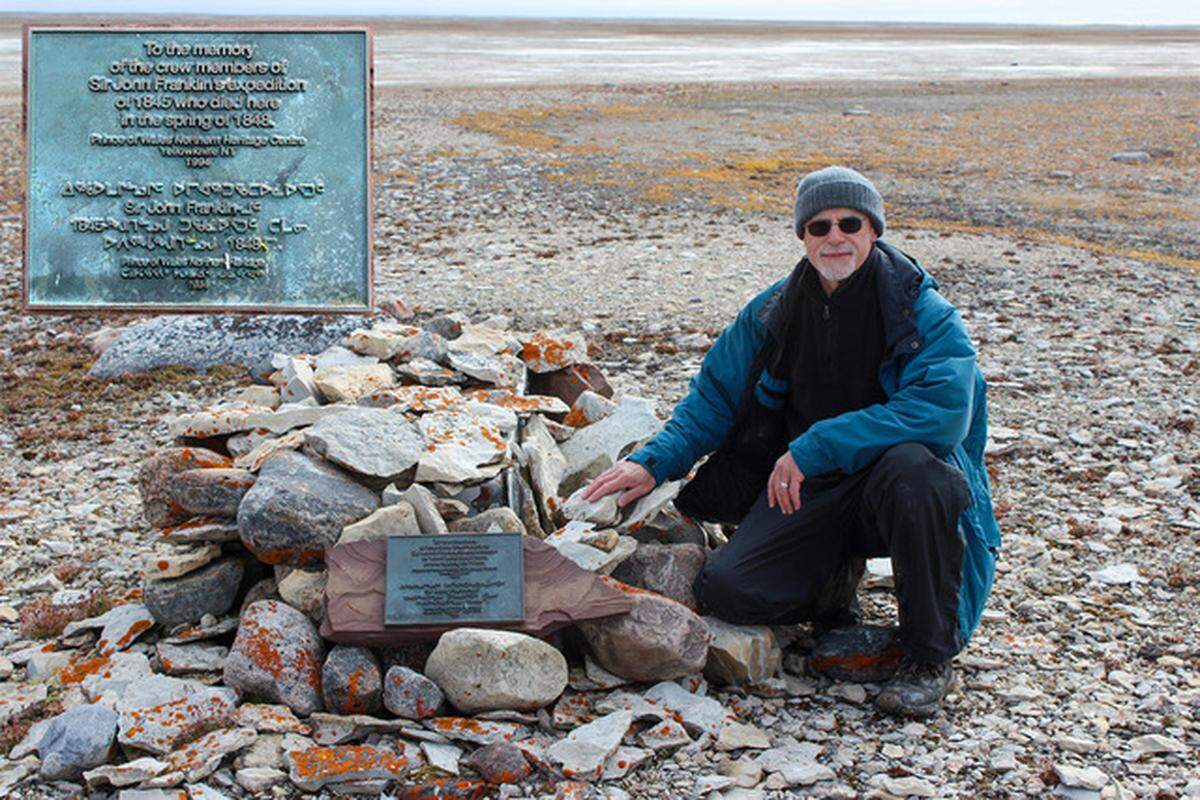 Douglas Stenton (pictured) said remains of the sailors are buried on King William Island with a plaque commemorating their expedition.