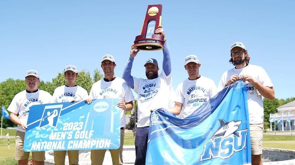 Men’s golf team wins national title, caps best year ever for NSU sports