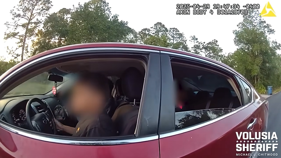 The 12-year-old was driving a car that belongs to the mother of a 16-year-old in the car, deputies say.