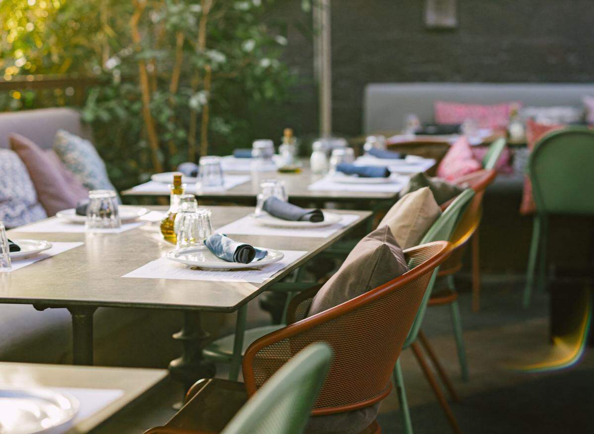 The outdoor patio at Doya helped the restaurant to a spot on OpenTable’s best outdoor dining experiences list for 2023.