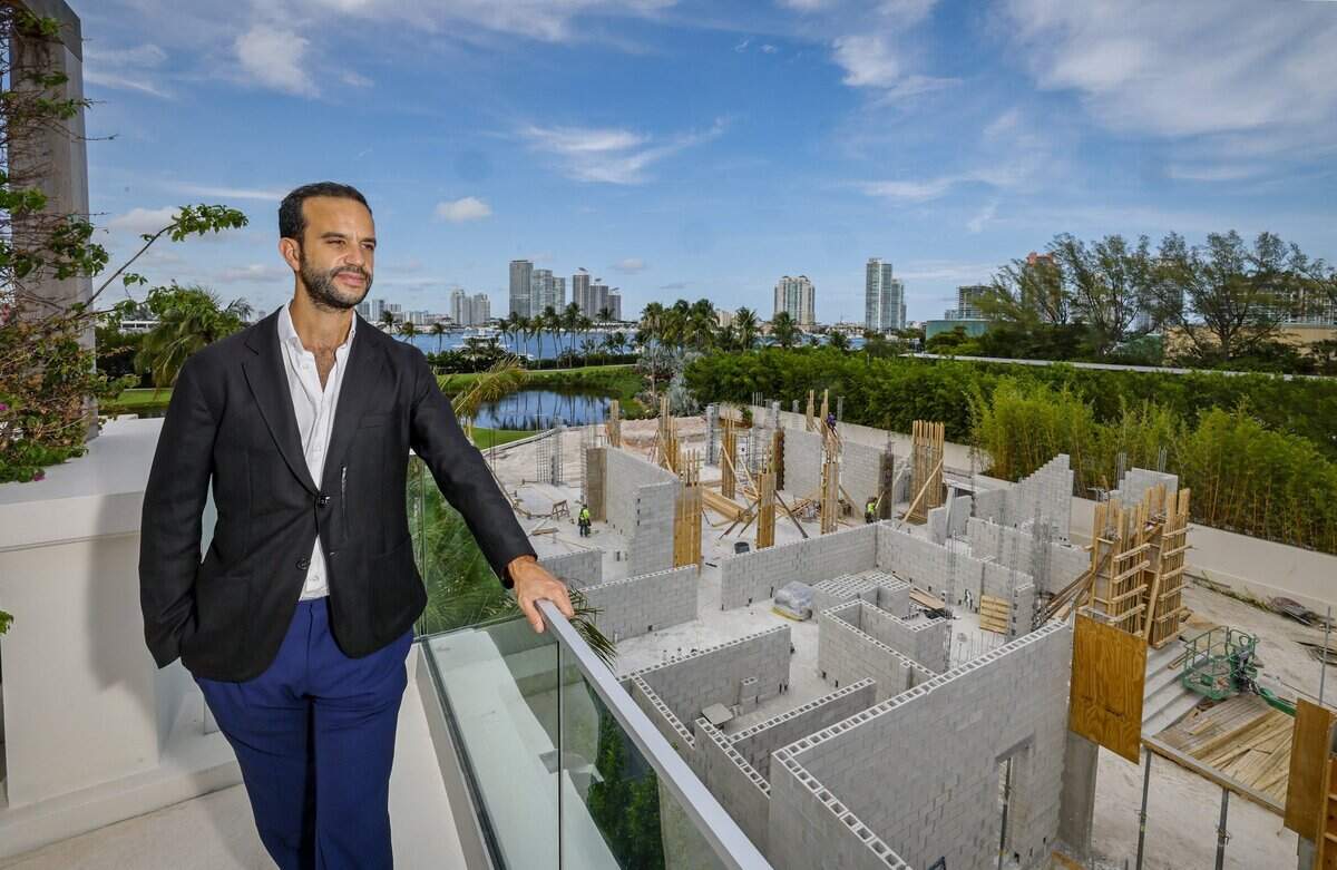 David-Emmanuel Cohen, President and CEO of Madar Group USA. Cohen is developing The Mansions, an exclusive 2.5-acre enclave of newly built, freestanding mega-mansions on Fisher Island on Miami Beach, Florida, on Wednesday, June 10, 2026.