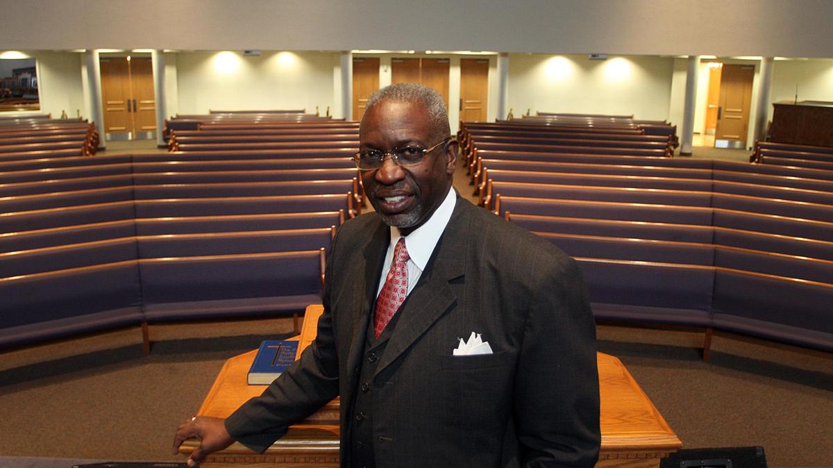 Pastor Emeritus Walter T. Richardson stands in Sweet Home Missionary Baptist Church in West Perrine in 2010. He is now an associate pastor at The Church of God Tabernacle in Liberty City and is talking to his parishioners via Facebook. He shared Psalm 121 with them.