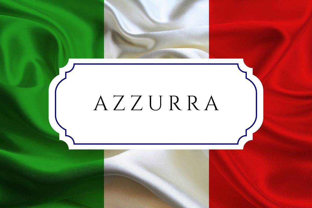 italian baby name azzurra