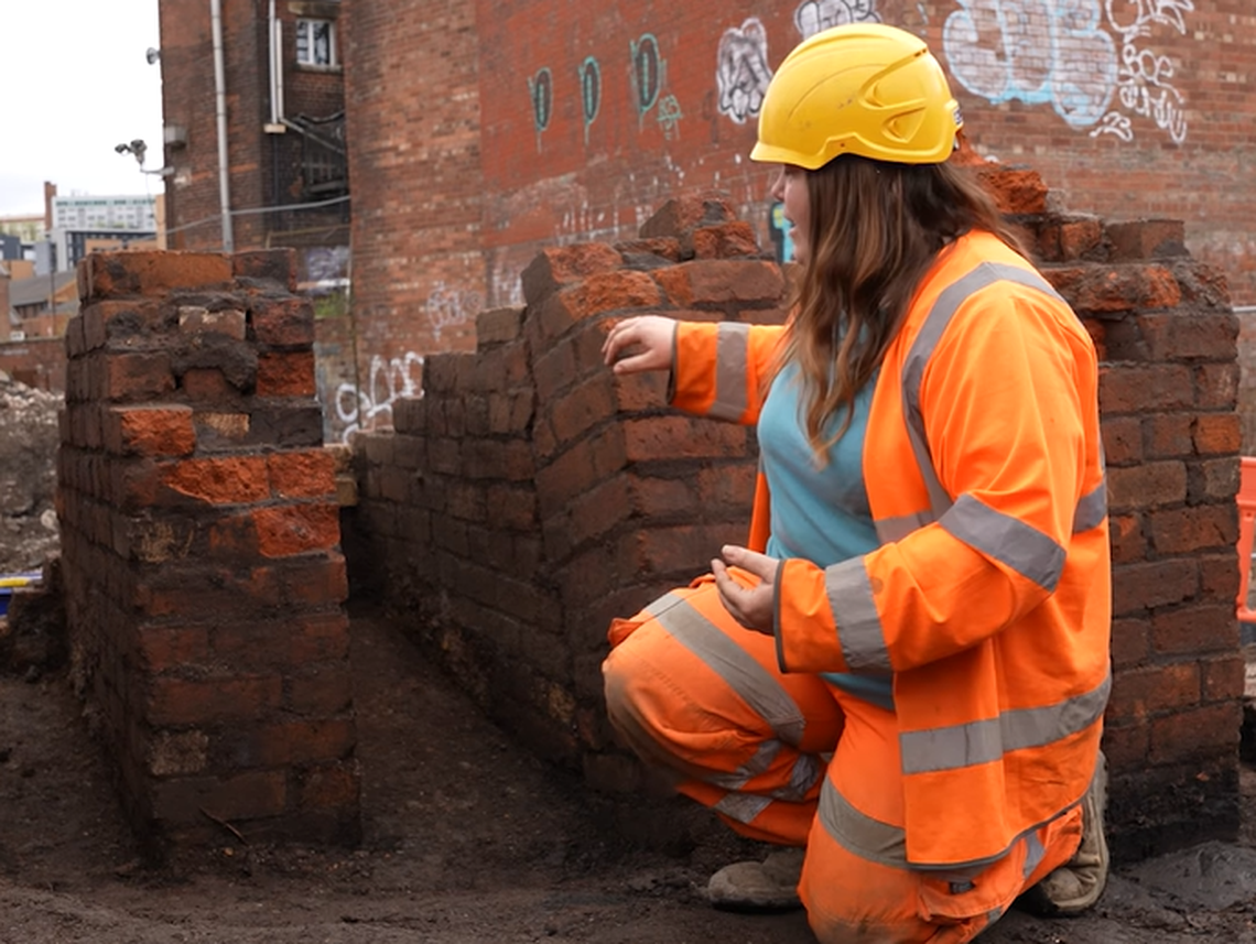 Isabelle Sheriff, an archaeologist with Wessex Archaeology, explained how personal touches from steel workers past have been discovered at Sheffield Castle in the United Kingdom.