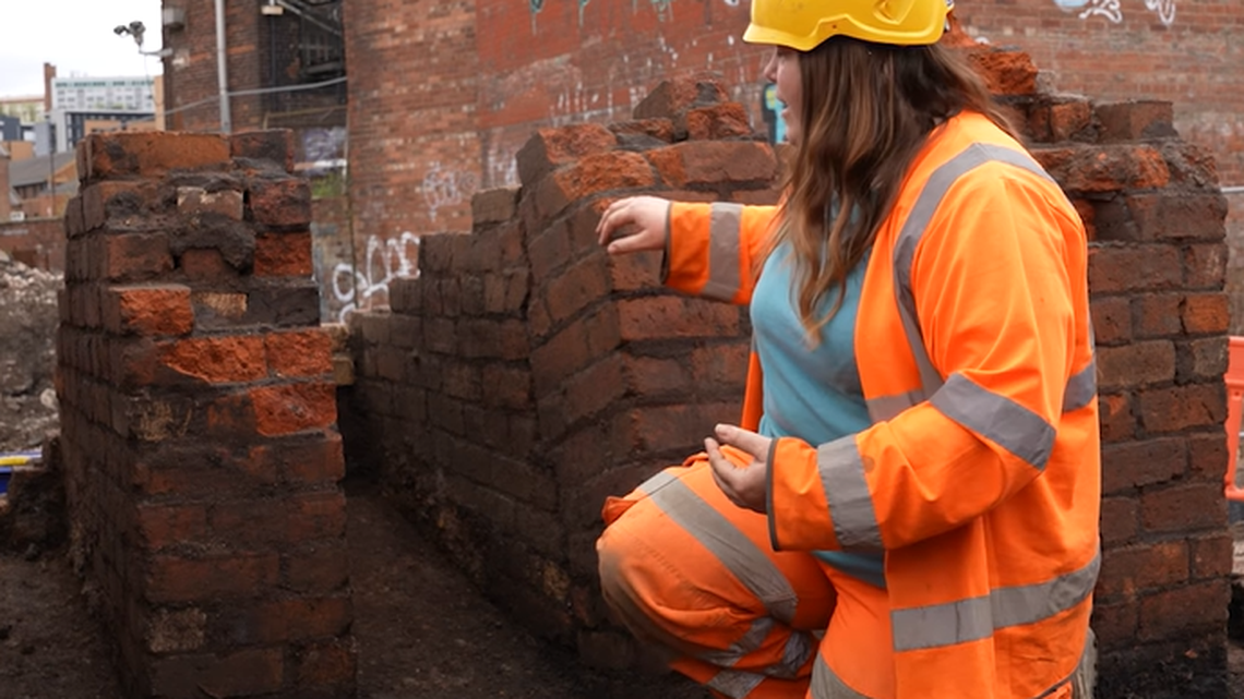 Isabelle Sheriff, an archaeologist with Wessex Archaeology, explained how personal touches from steel workers past have been discovered at Sheffield Castle in the United Kingdom.