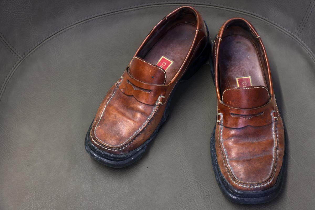 Francis Suarez kept in his Miami City Hall office the Cole Haan Nike Air loafers he wore while door-knocking during his 2009 campaign for City Commission.