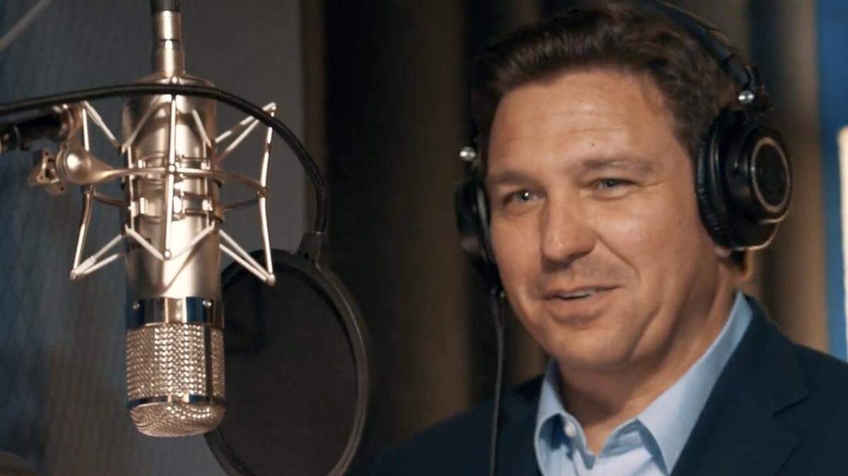 Gov. Ron DeSantis gets an earful.