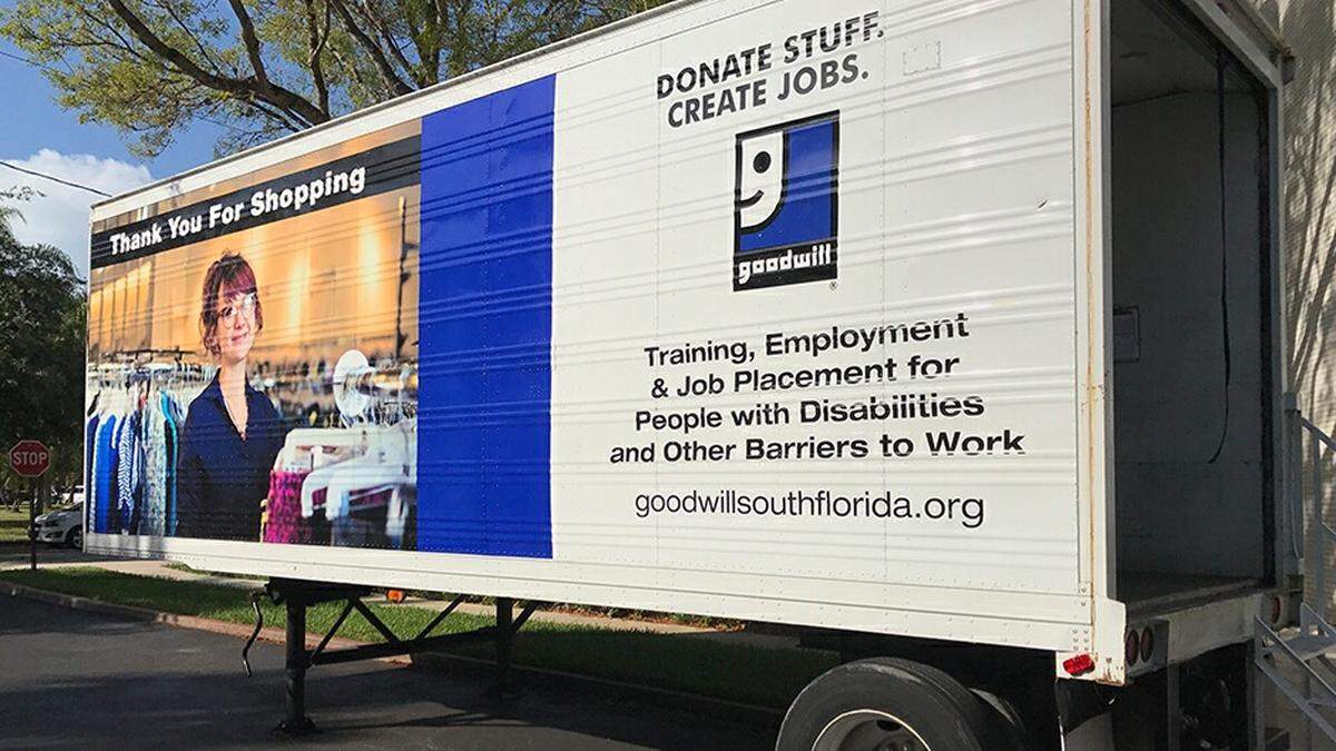 Goodwill’s donation trailers are still open and accepting goods but its stores are closed because of the coronavirus pandemic.