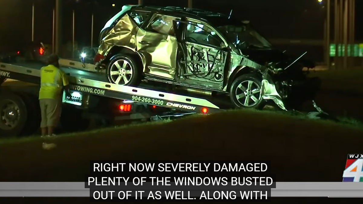 A 30-mile police chase with a suspected kidnapper ended with the victim — a 5-year-old girl — drowning when the vehicle crashed into a pond, according to the Jacksonville Sheriff’s Office.