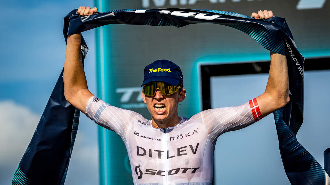 Denmark’s Ditlev, Great Britain’s Lee win inaugural T100 Triathlon at Homestead Speedway