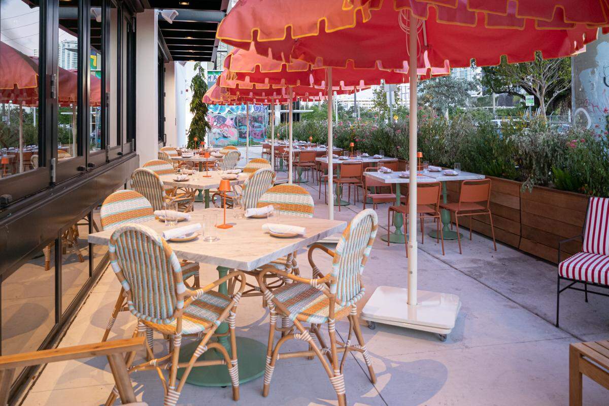 Outside MaryGold’s at the Arlo Wynwood hotel.