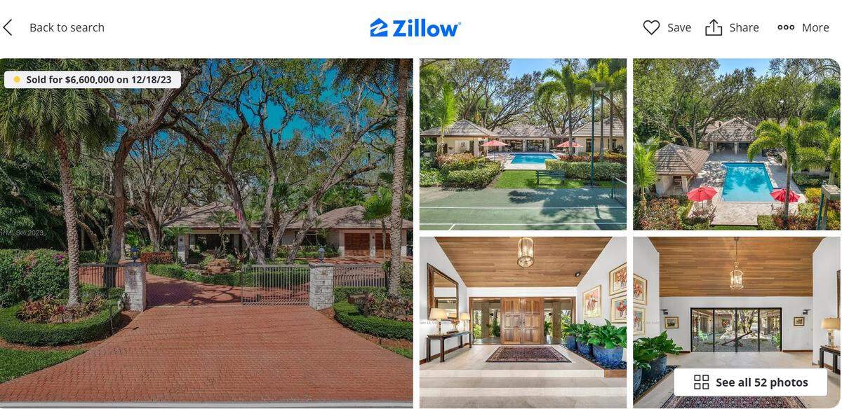 Screenshot from Zillow. See below for link.