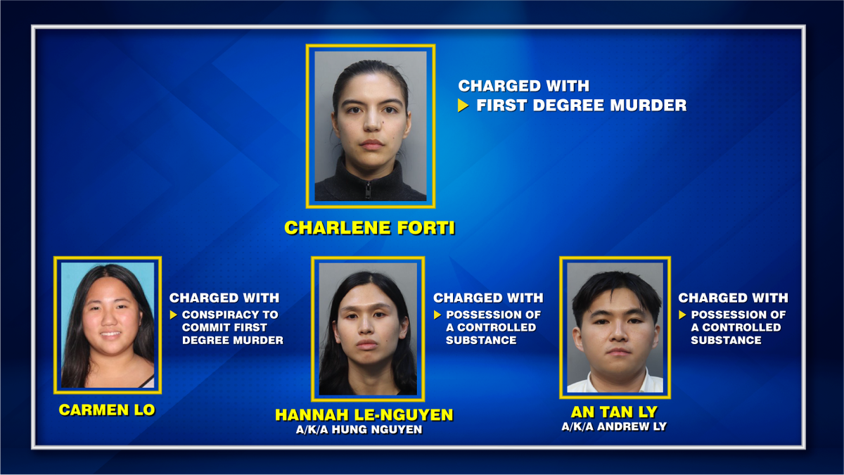 Miami-Dade prosecutors charged Charlene Forti with first-degree murder after Jenniha Le died from an MDMA overdose at the Ultra Music Festival in Bayfront Park.