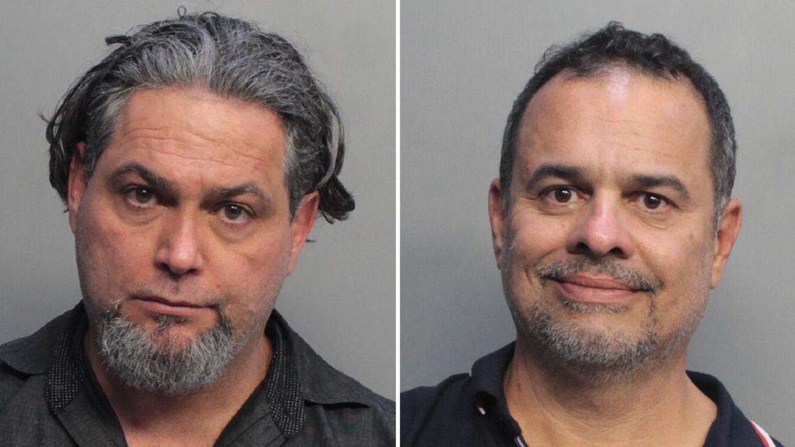 Alberto Nunez Horta and Ismael Diaz were arrested Friday night at Cafe Versailles on numerous charges including impersonating a federal officer.