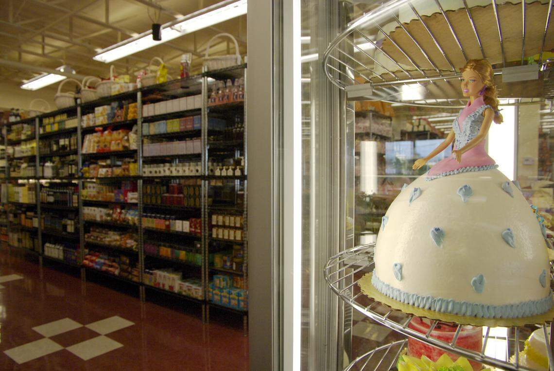 A Barbie cake at the Epicure Market in Sunny Isles Beach.