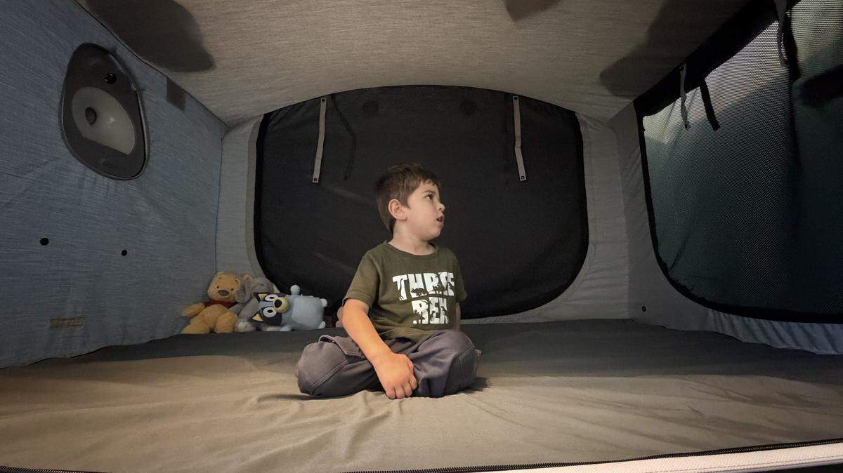 Mason Rodriguez,3, in his new cubby bed, which he received through the Miami Herald and el Nuevo Herald’s Wish Book campaign. 