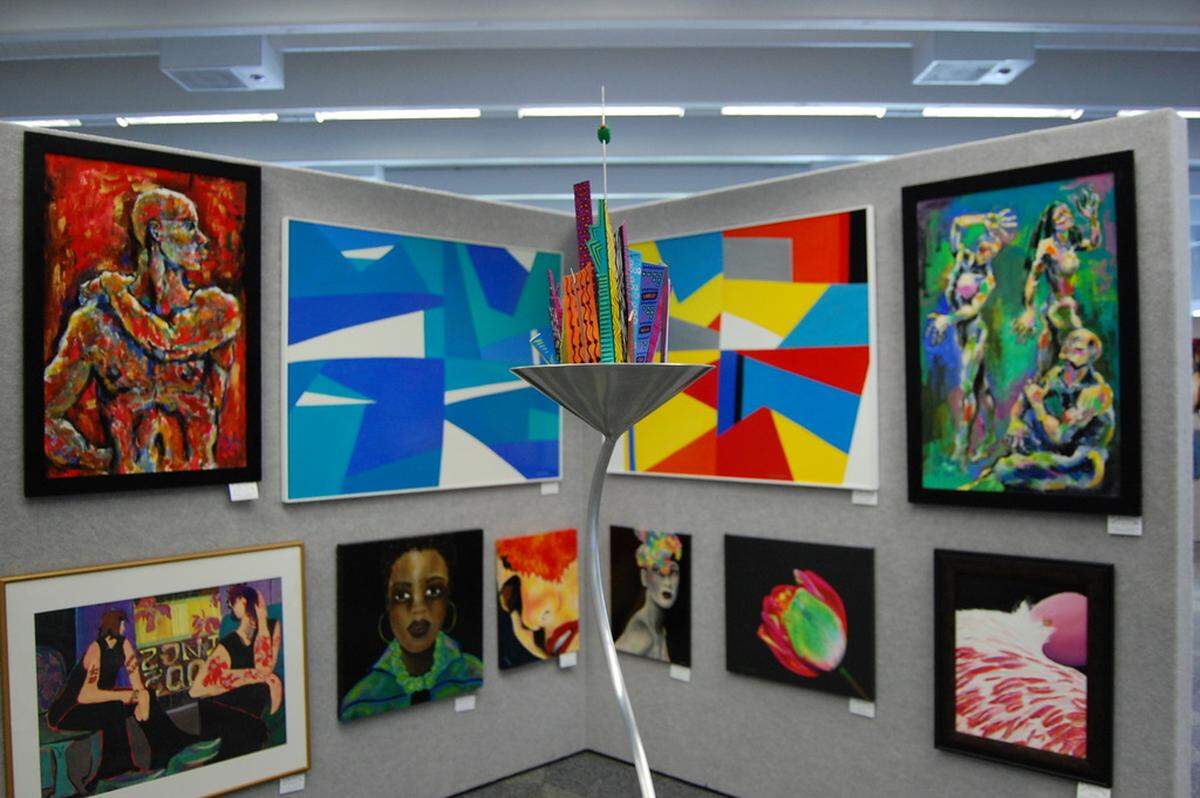 An exhibit at the the Broward County Main Library in Fort Lauderdale.