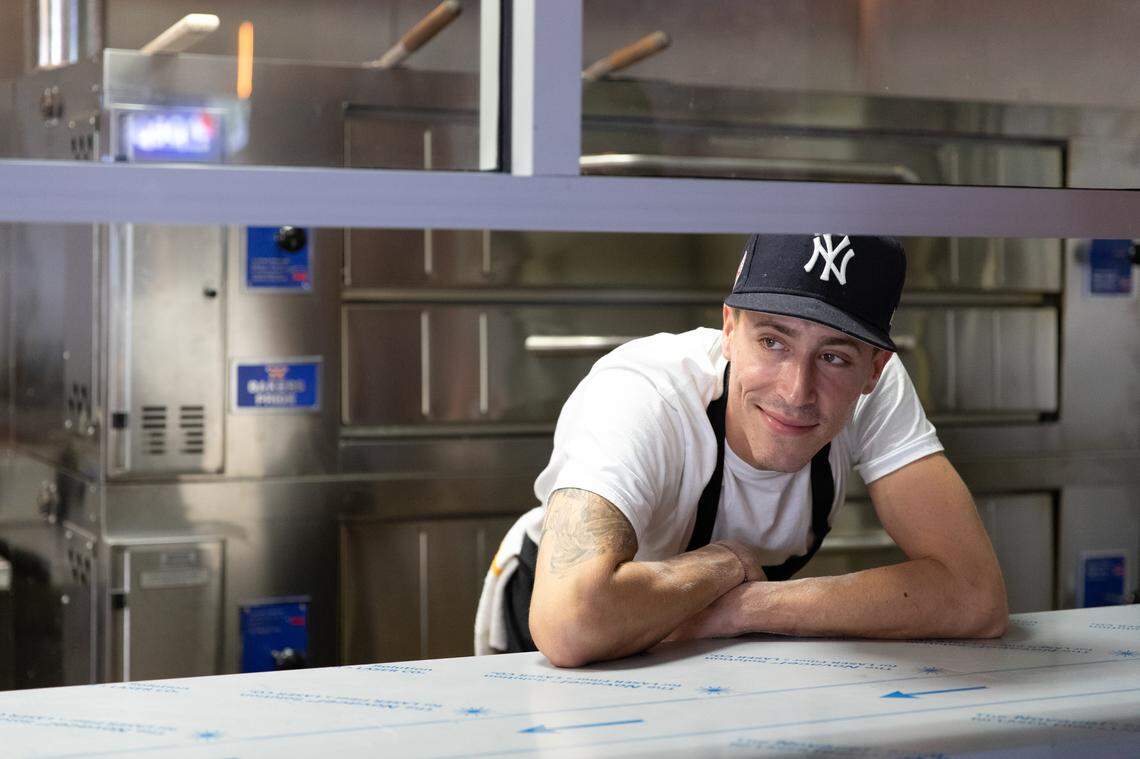 Frankie Fratto learned to make pizza on Staten Island, where he worked at Joe and Pat’s Pizzeria.