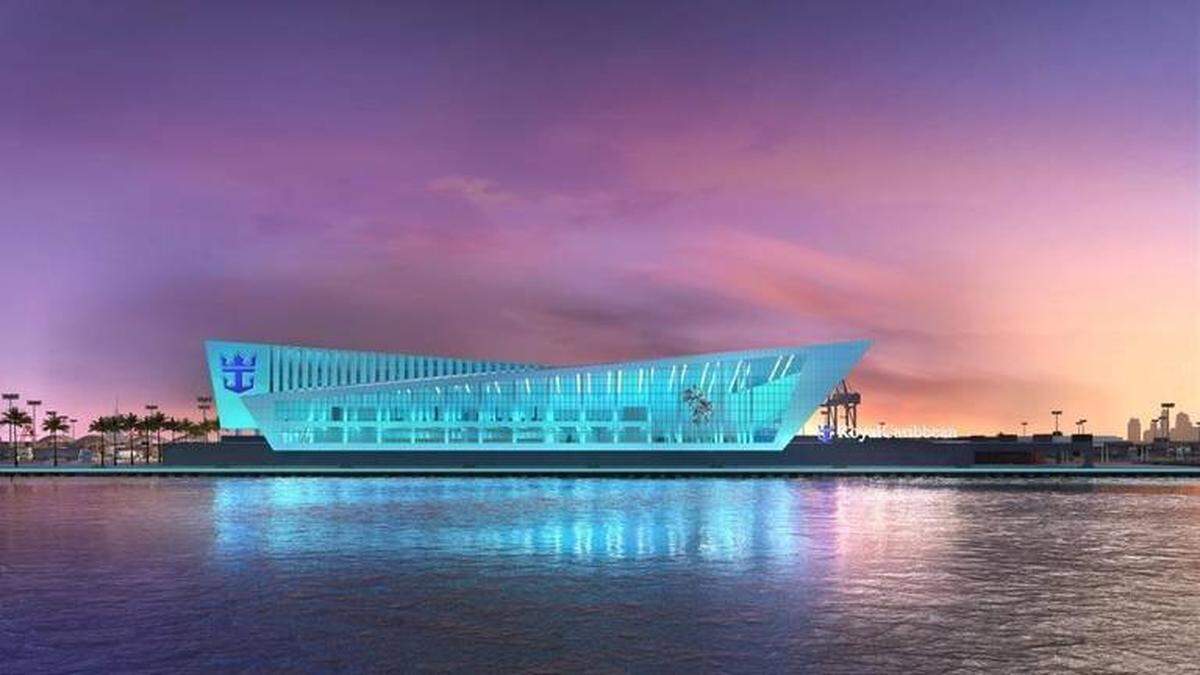 Royal Caribbean Cruises' new Terminal A at PortMiami will be completed in October. The cruise company will bring Royal Caribbean International's Symphony of the Seas to the port in November.