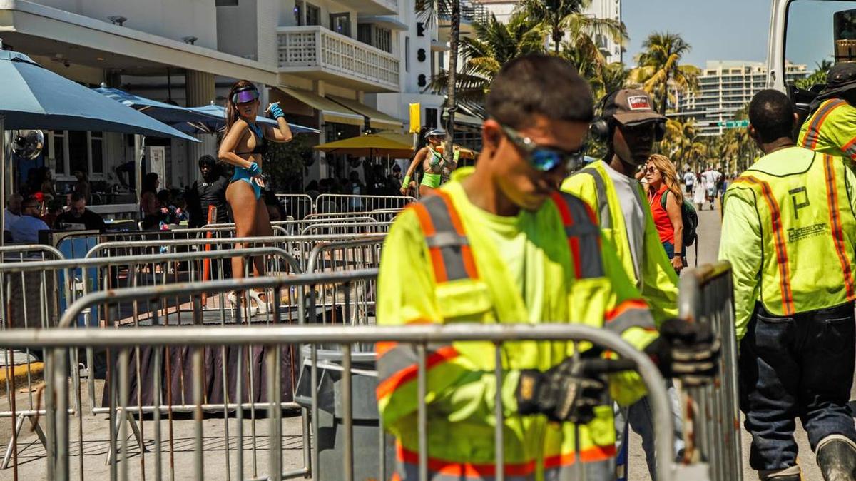 This year, Miami Beach set up barricades along Ocean Drive during spring break. Next year, the city is considering doubling parking rates in a bid to reduce congestion.