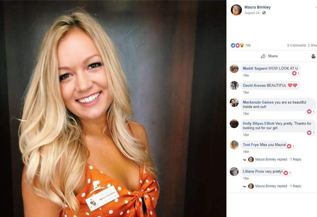Maura Binkley’s August 2018 Facebook cover post.