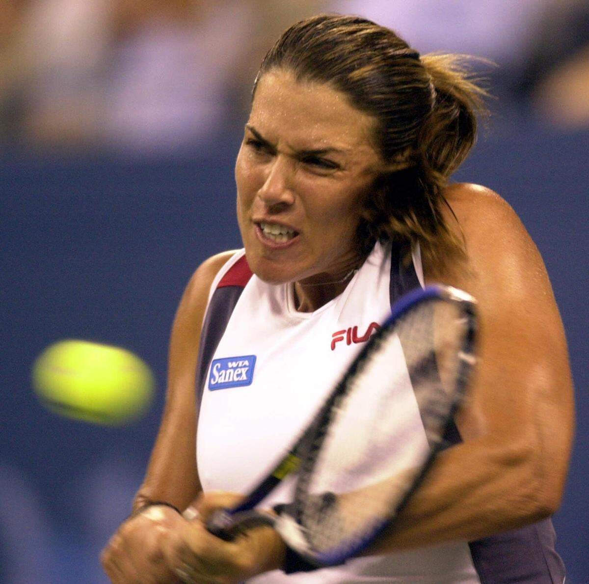 Jennifer Capriati at the US Open tennis tournament in New York, Tuesday, Aug. 28, 2001.