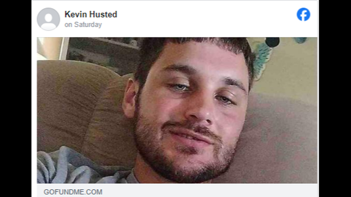 Brian Husted, 26, “confronted the burglar” in the parking lot and was fatally shot, officials say.