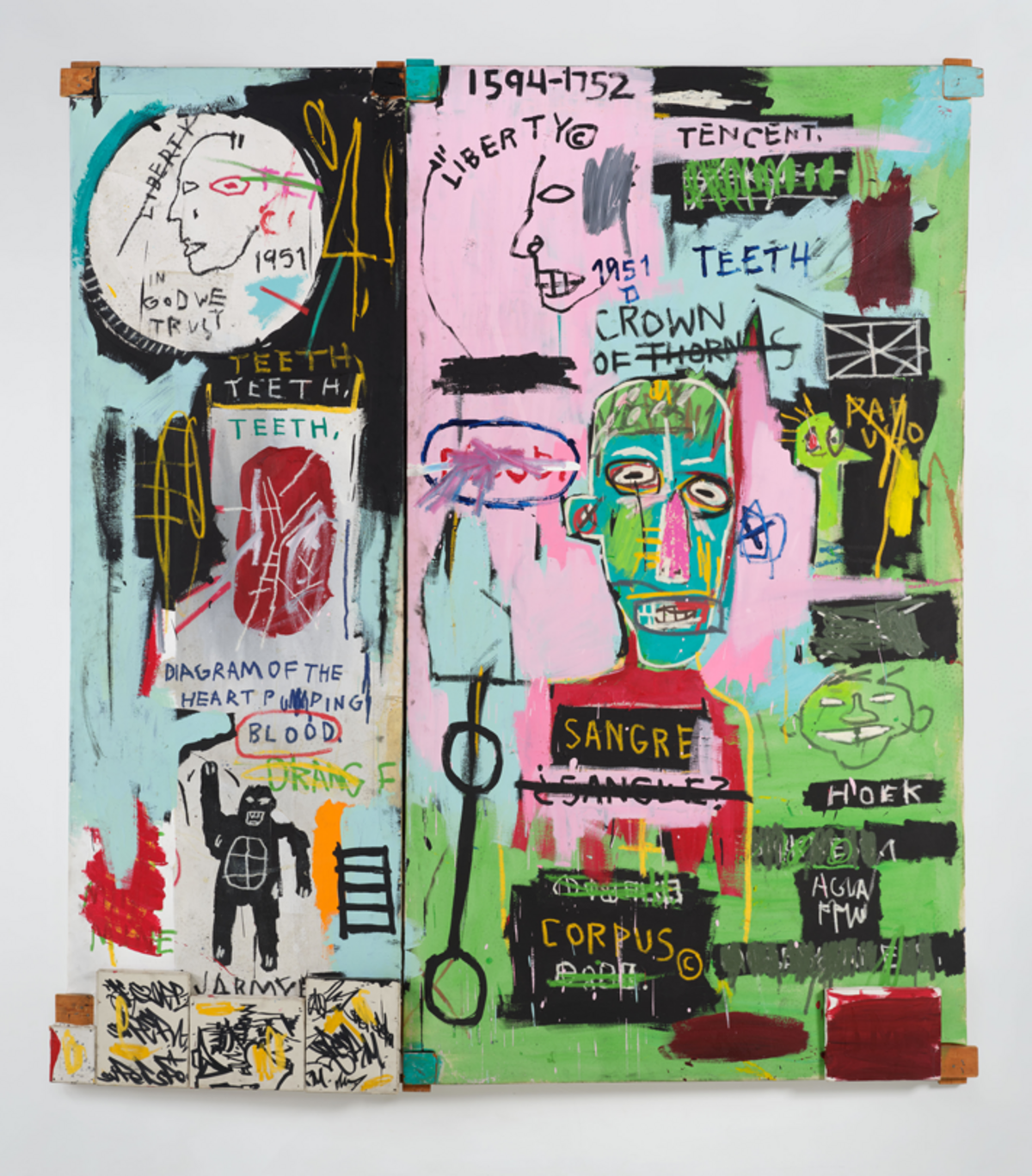 Jean-Michel Basquiat, “In Italian,” 1983.