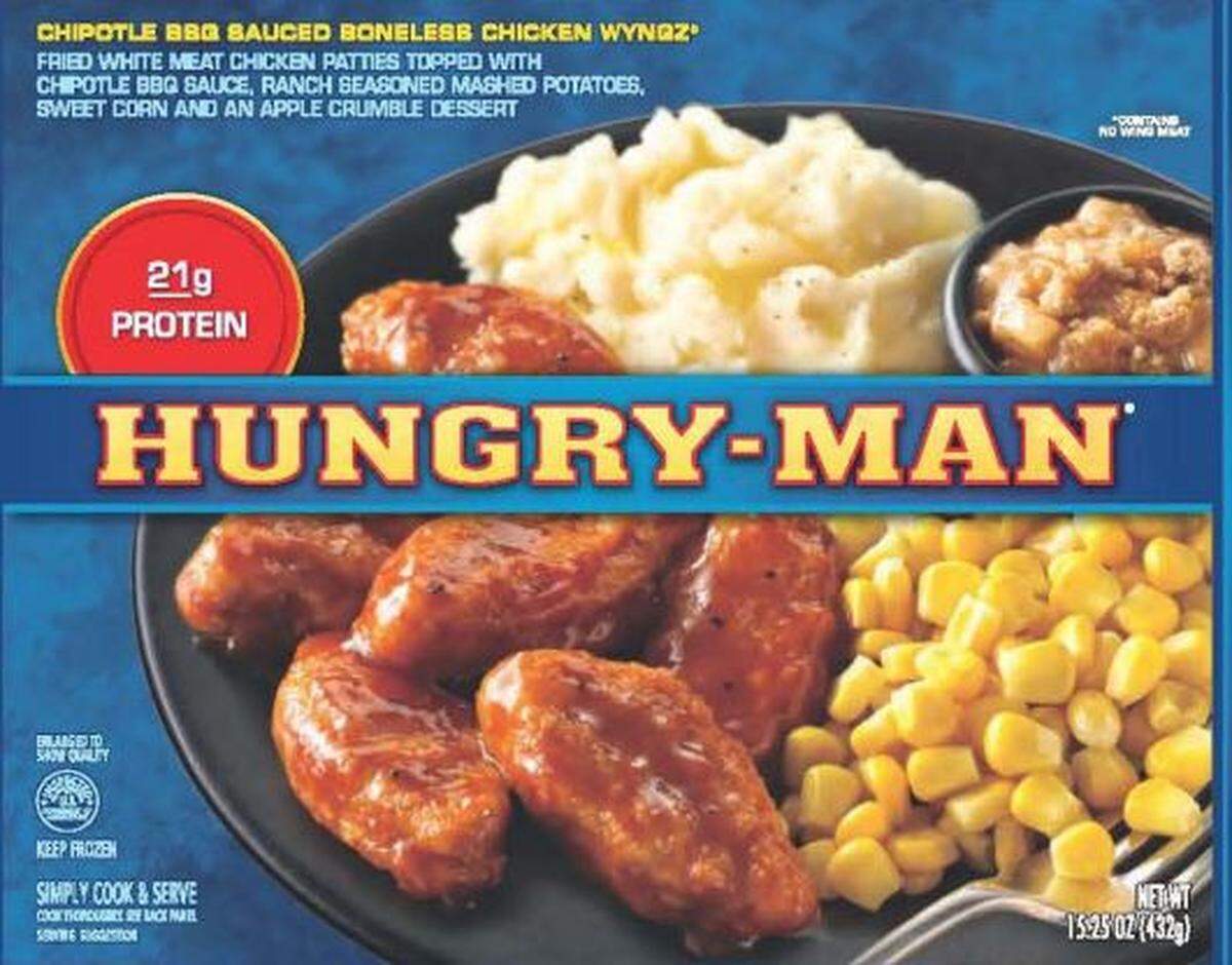 This Hungry Man TV dinner got recalled because it contains whey powder from AMPI.