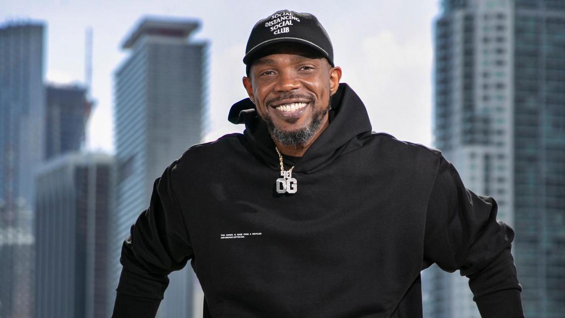Udonis Haslem, shown in this file photo after basketball practice Dec. 10, 2021, is teaming with FTX US to give a financial boost to minority-owned Miami small companies.