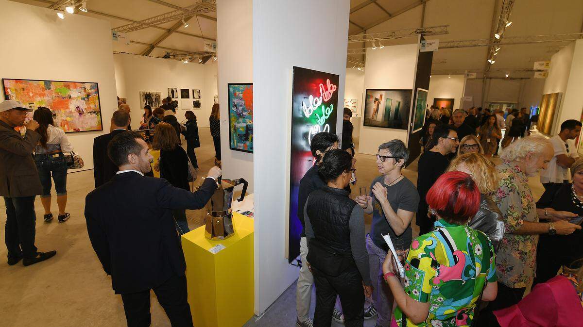 MIAMI, FL - FEBRUARY 15: General view of the venue at the Art Wynwood VIP Opening Preview 2018 at The Art Wynwood Pavilion on February 15, 2018 in Miami, FL. (Photo by Dylan Rives/Getty Images for Art Miami)