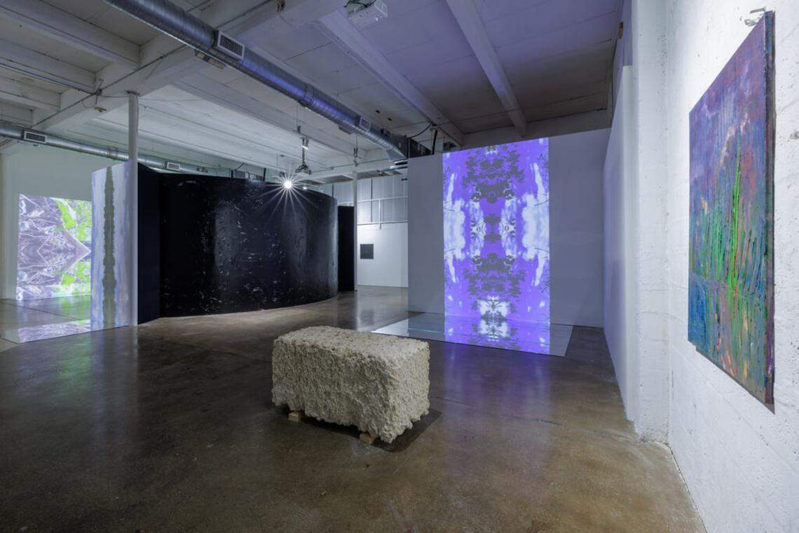 “This Too Shall Pass” delves further into the intricate connections between the body, spirit and the unseen forces of nature by incorporating large-scale video art alongside abstract wall drawings and sound art that’s inspired by the natural world.