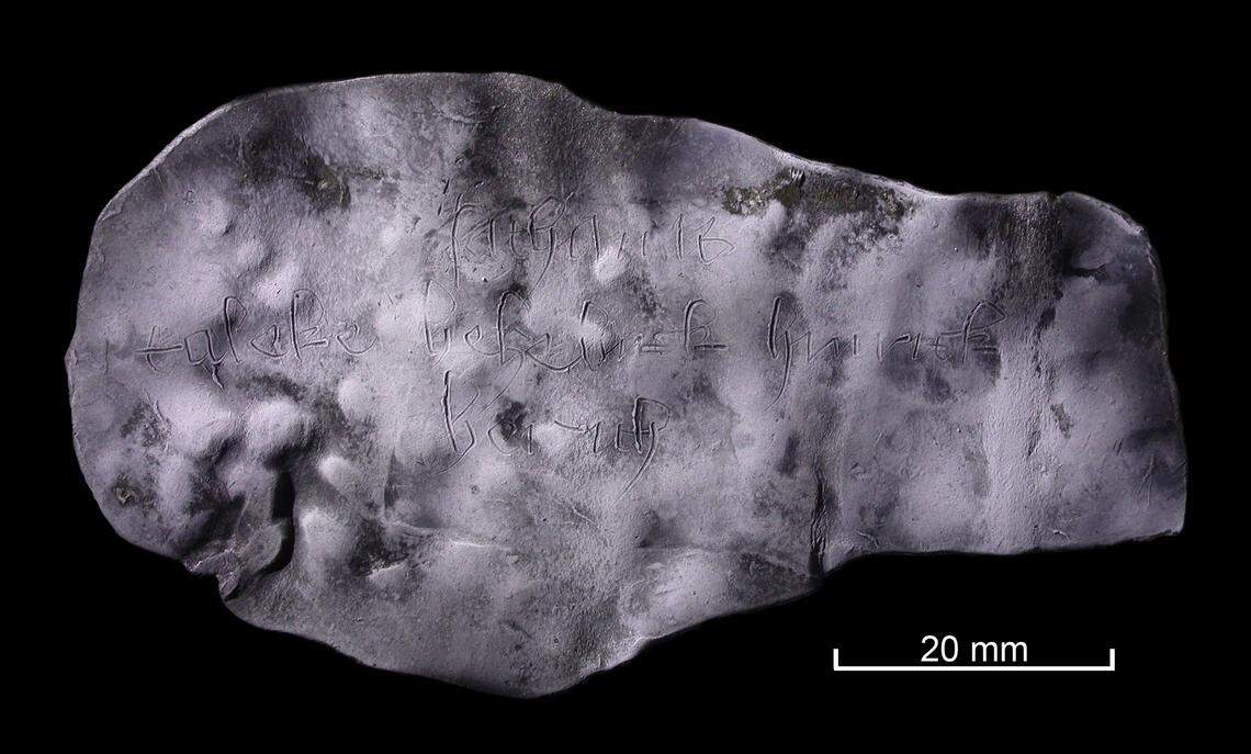 The tablet was inscribed with a curse against two people, according to experts.