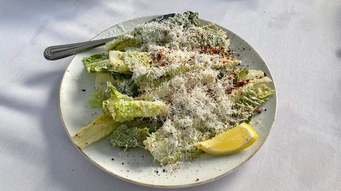 Caesar salad at Sunny’s Steakhouse