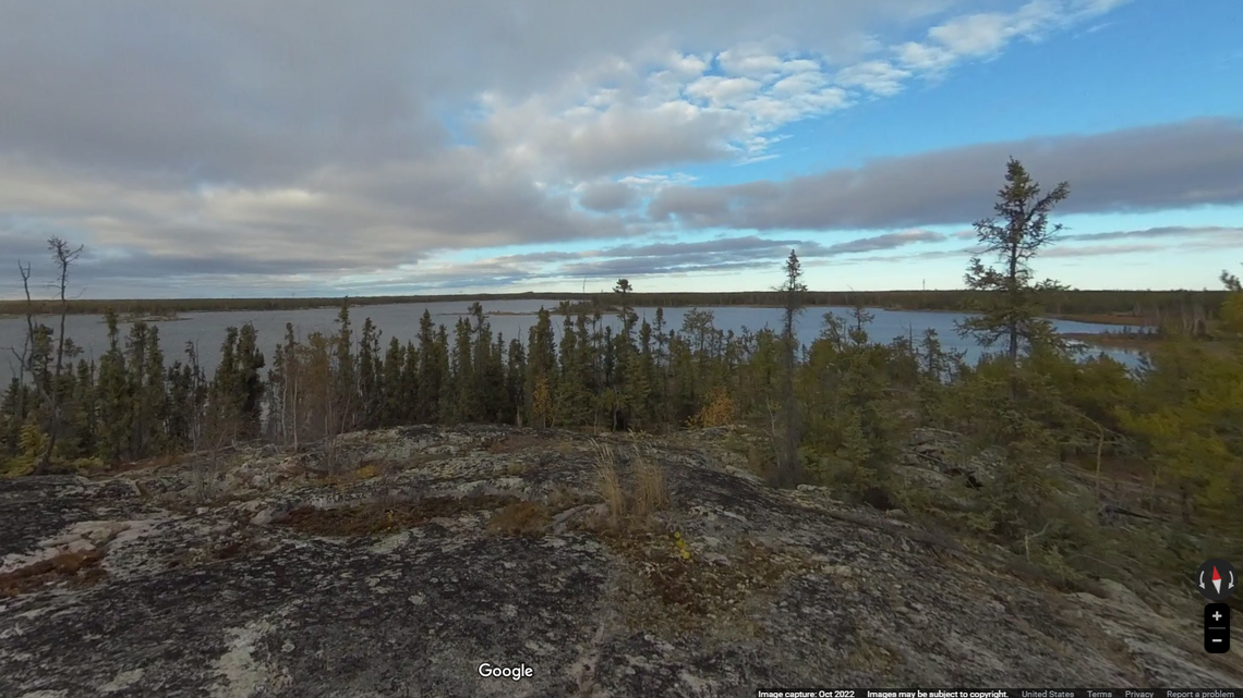 Stephanie Yuill was walking along Fox Lake in Canada when she encountered a pack of wolves, she told local news outlets.