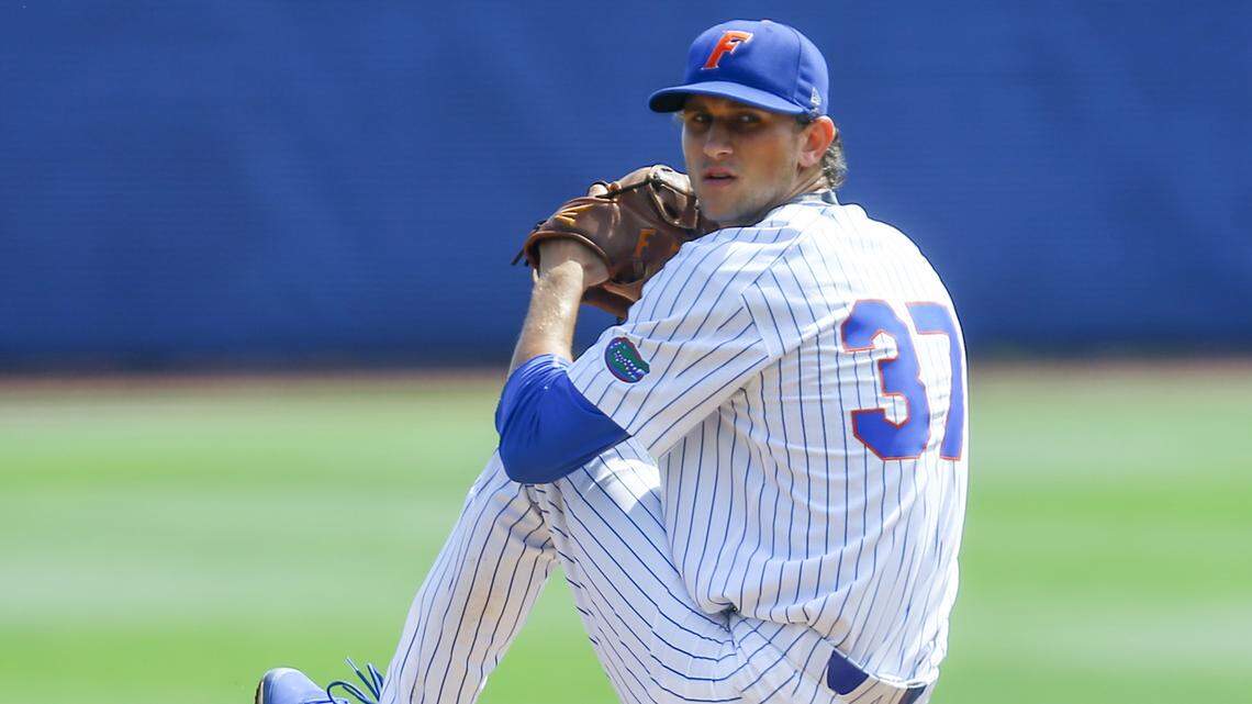 Who is Jackson Kowar, the Florida pitcher drafted by the Kansas City Royals?