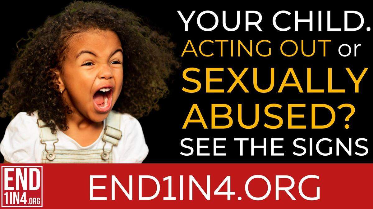 One of several billboards that will be seen in South Florida in April to educate the public about child sexual abuse.