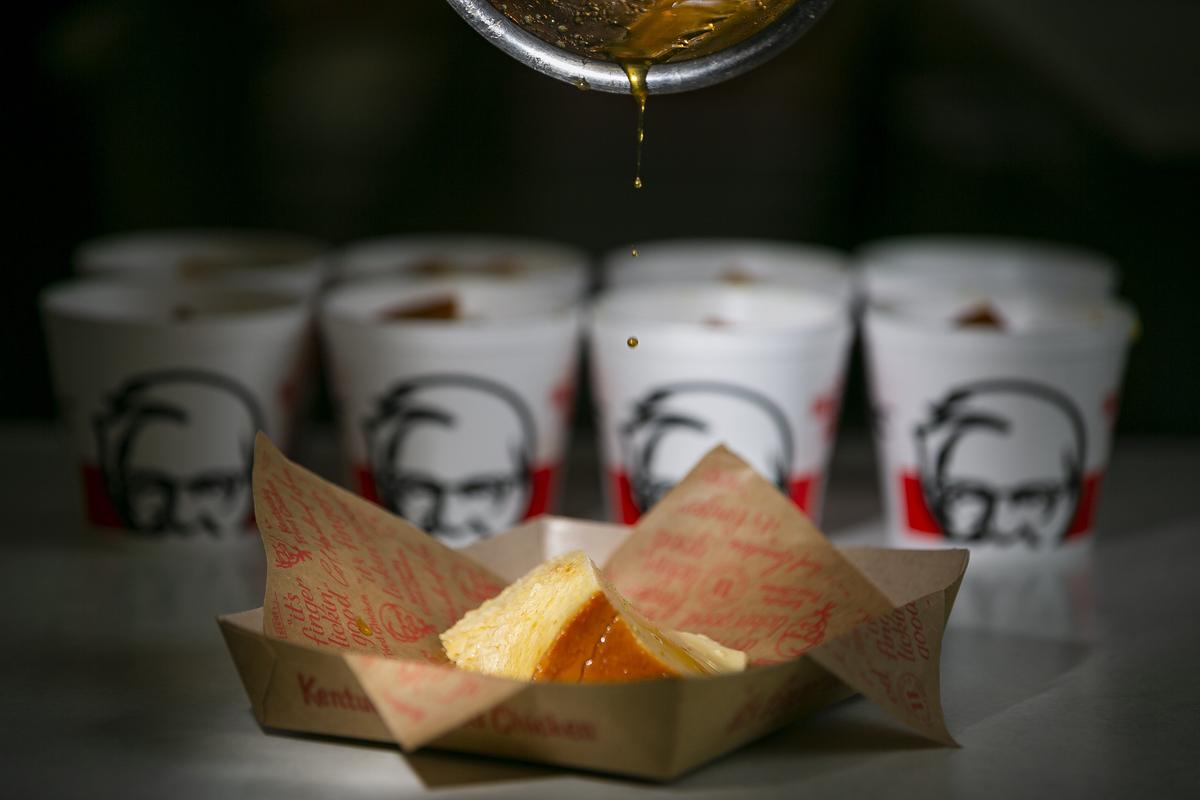 The flan at the KFC in Hialeah was made in an adapted pressure cooker previously used to fry chicken.