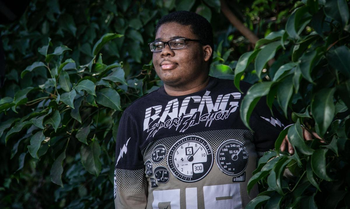 Javoun Garrick, 21, is legally blind and cognitively impaired.