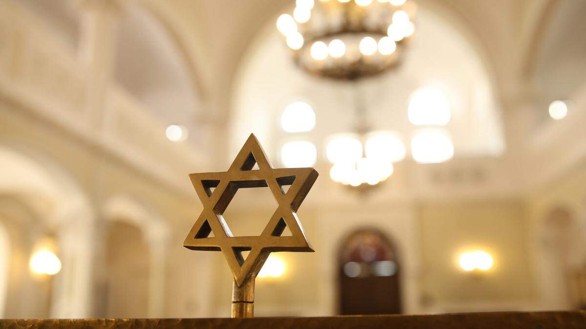 A Star of David stands in the Nozyk Synagogue, Warsaw’s only surviving synagogue from before World War II.