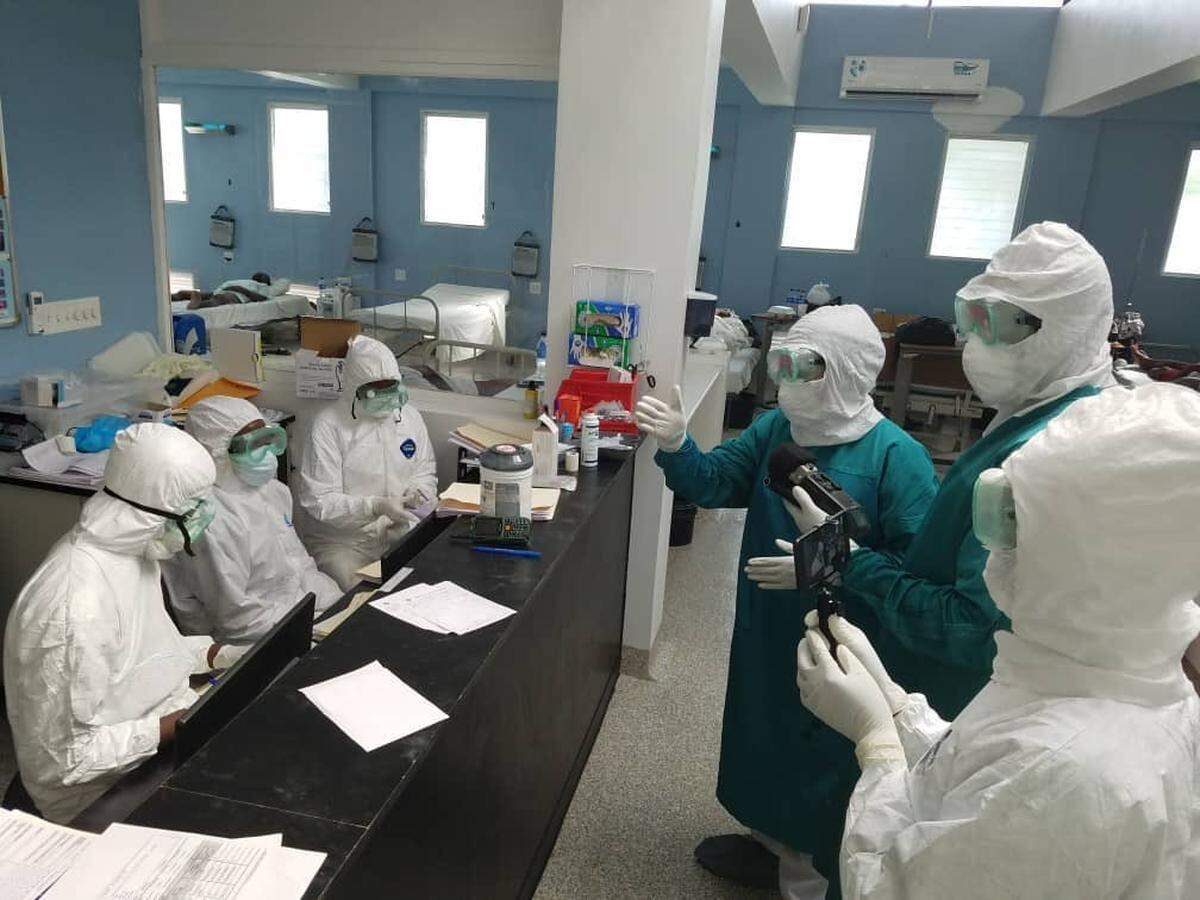 Inside the COVID-19 treatment center at the University Hospital of Mirebalais in central Haiti, where cases are quickly spreading.
