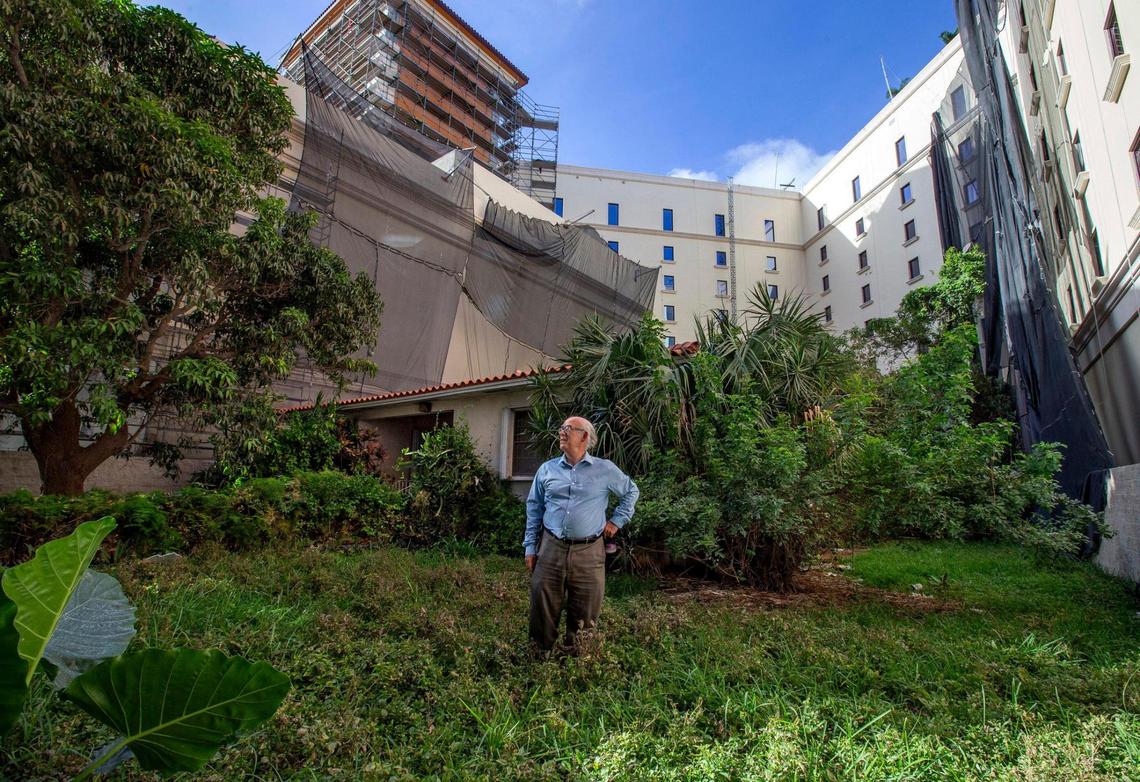 Orlando Capote’s house is surrounded by The Plaza Coral Gables, the biggest development in Coral Gables history. “This house was our American dream,” Capote said.