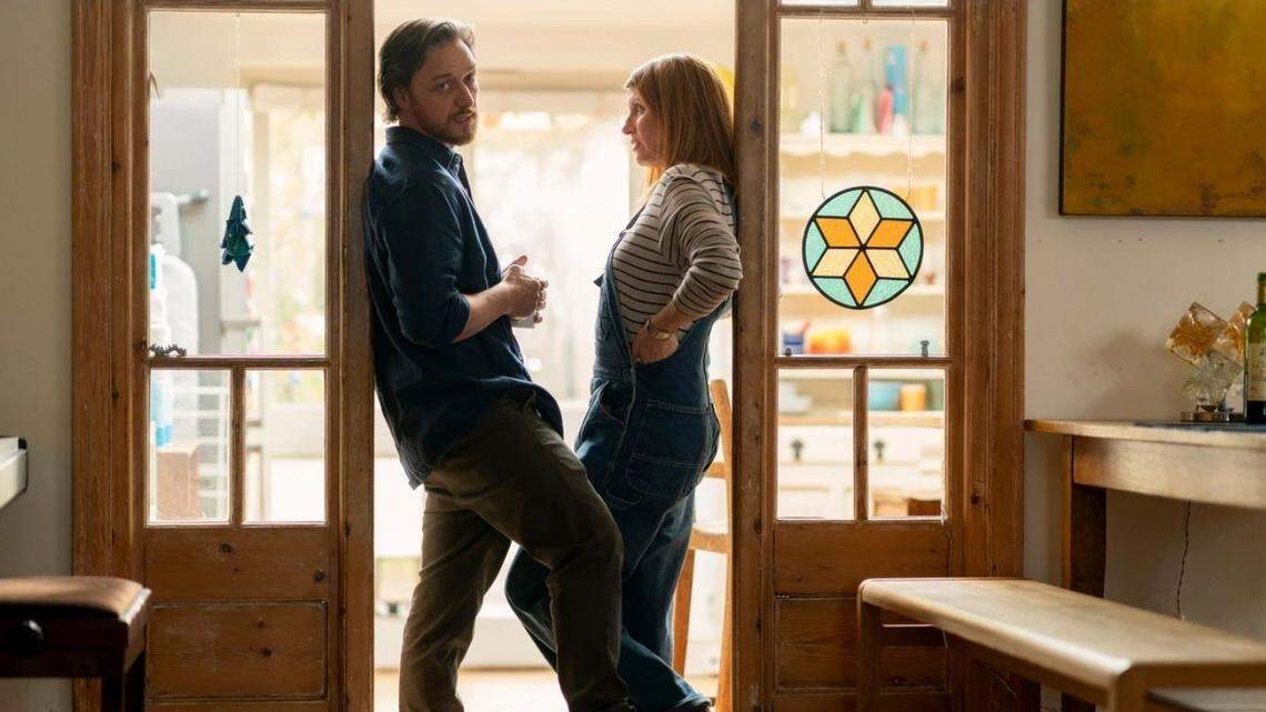 James McAvoy and Sharon Horgan star as a couple who have to re-examine their marriage during the COVID lockdown in London, the first film in “Global Frontiers” series at UM’s Cosford Cinema.