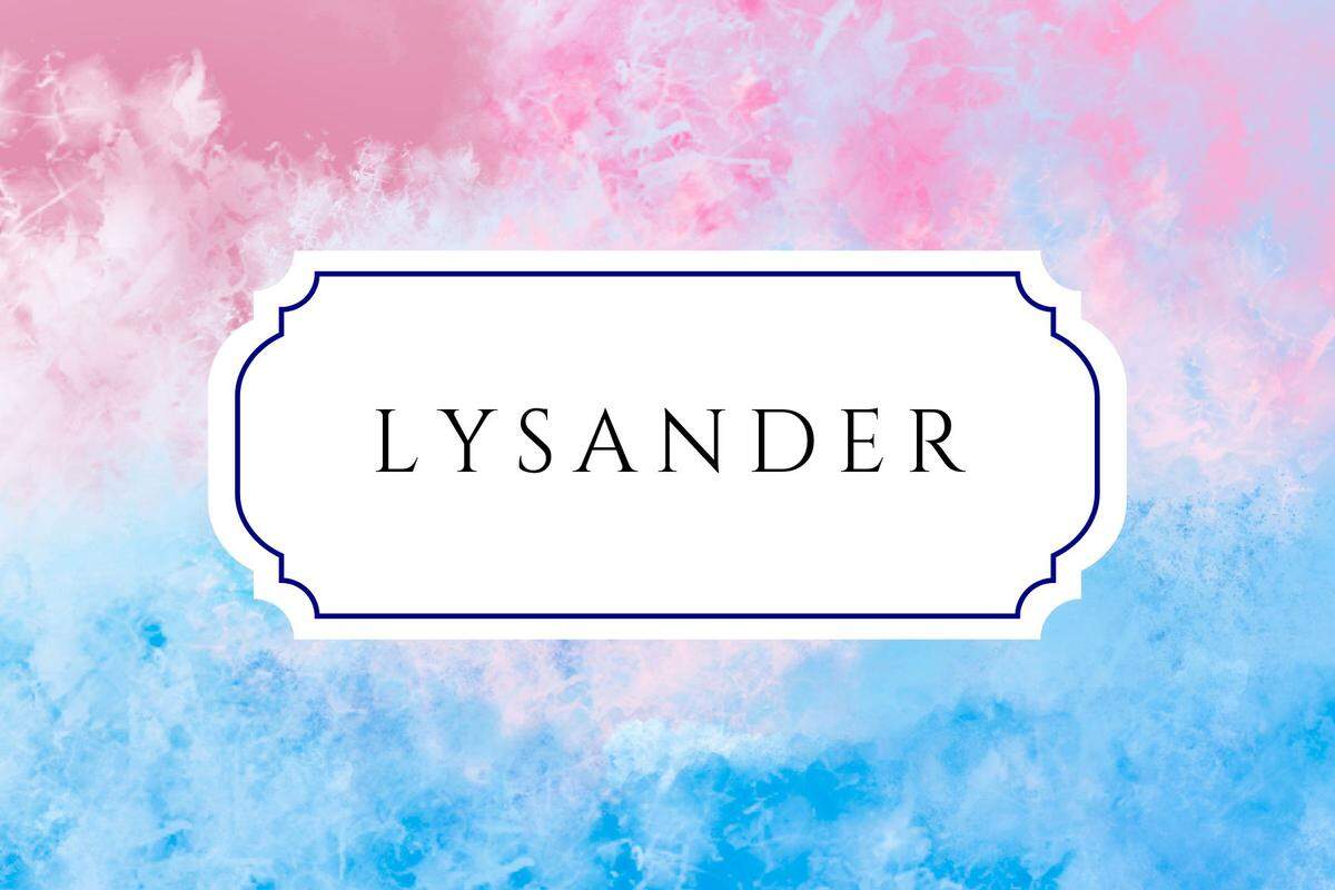 names that mean freedom lysander