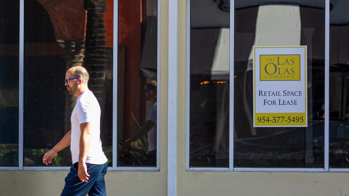 Downtown Fort Lauderdale’s retail roster is as full as it’s been in a decade. Above: A retail space is available for lease on East Las Olas Boulevard in Fort Lauderdale, on Monday, April 26, 2021.