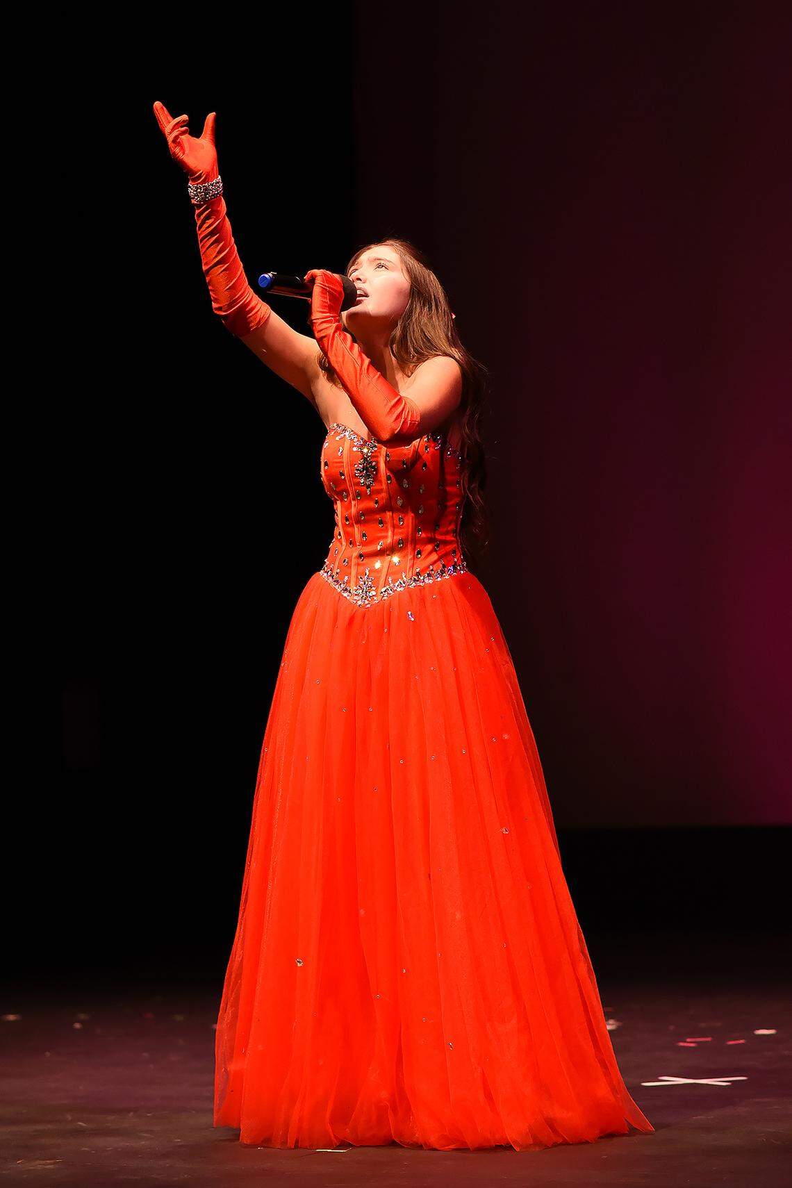 YTBD 2025 Individual Vocal Broadway/Jazz/Classical winner Antonella Laferriere, 14, of Divine Savior Academy.
