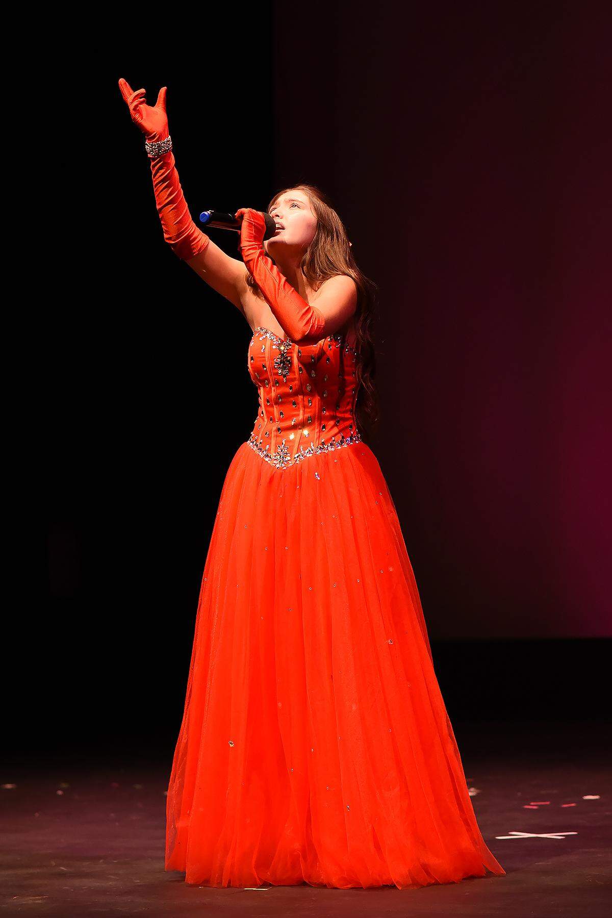 YTBD 2025 Individual Vocal Broadway/Jazz/Classical winner Antonella Laferriere, 14, of Divine Savior Academy.
